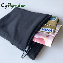 Cyflymder Travel Wrist Wallet Pouch Portable Pocket Key Zipper Sport Belt Bag Running