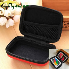 Travel Zipper Carry Hard Case UNO Playing Cards Board Game Cards Storage Package For Kids Fan Entertainment Card Holder Mini Bag