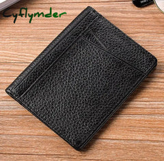 Cyflymder Ultra Slim Rfid Blocking Leather Wallet Credit Id Card For Men Holder Purse Case Money