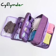 Cyflymder Underwear Luggage Storage Bag Travel Bra Organizer Women Men Socks Cosmetics Clothes