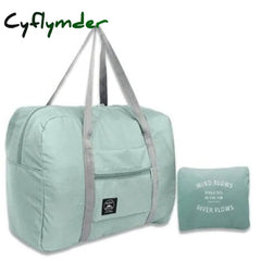 Cyflymder Unisex Nylon Foldable Travel Bag Waterproof Large Capacity For Women Luggage Folding
