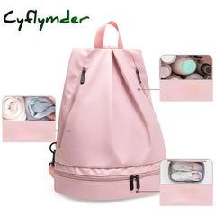 Cyflymder Unisex Waterproof Swimming Backpack Men Duffle Beach Bags Women Gym Seperate Room For