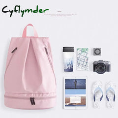 Cyflymder Unisex Waterproof Swimming Backpack Men Duffle Beach Bags Women Gym Seperate Room For