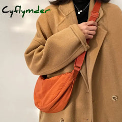 Cyflymder Upgraded Version Simple Design Women’s Messenger Bag Nylon Hobos Small Shoulder Bags Vintage Female Girls