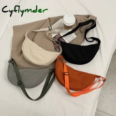 Cyflymder Upgraded Version Simple Design Women’s Messenger Bag Nylon Hobos Small Shoulder Bags Vintage Female Girls