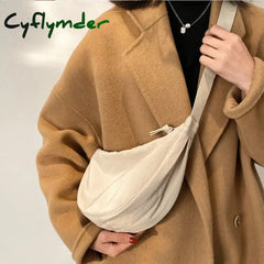 Cyflymder Upgraded Version Simple Design Women’s Messenger Bag Nylon Hobos Small Shoulder Bags Vintage Female Girls