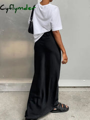 Cyflymder- Utility Satin Maxi Skirt Skirts