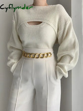 Cyflymder - Utility Two Piece Bolero Sweater White / S Sweaters