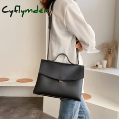 Cyflymder Vintage Fashion Female Tote Bag New High Quality Pu Leather Women’s Designer Handbag