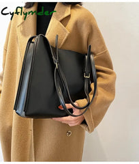 Cyflymder Vintage Fashion Female Tote New High Quality Pu Leather Women’s Designer Hasp Handbag