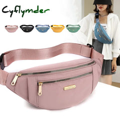Cyflymder Waist Bags For Women Oxford Leisure Color Bag Shoulder Crossbody Chest Handbags All-Match