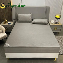 Cyflymder Waterproof Mattress Cover With Zipper Six Sides All Inclusive Mattress Cover King Queen Quilted Bed Fitted