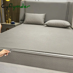 Cyflymder Waterproof Mattress Cover With Zipper Six Sides All Inclusive Mattress Cover King Queen Quilted Bed Fitted