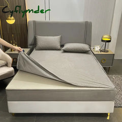 Cyflymder Waterproof Mattress Cover With Zipper Six Sides All Inclusive Mattress Cover King Queen Quilted Bed Fitted