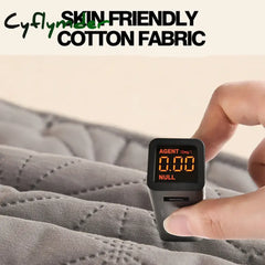 Cyflymder Waterproof Mattress Topper with Elastic Band Quilted Protector Pad Bedspread Winter Mattress Cover for