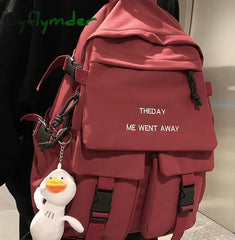 Cyflymder Waterproof Men Big Backpack Nylon Business Travel Black Rucksack College School Bag For