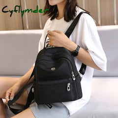 Cyflymder Waterproof Nylon Shoulder School Bags Women Girls Casual Backpack Travel Bagpack