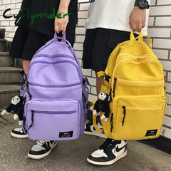 Cyflymder Waterproof Nylon Women Backpack Unisex Multi-Pocket Laptop Large Capacity Student School