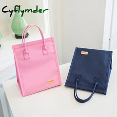 Cyflymder Waterproof Oxford Cloth Lunch Bags Kids School Bento Thermal Pouchs Camping Picnic Fruit