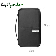 Cyflymder Waterproof Passport Holder Travel Wallet Big Credit Card Wallets Organizer Accessories