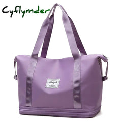Cyflymder Waterproof Sports Fitness Bag Adjustable Gym Yoga Big Travel Duffle Handbag For Women