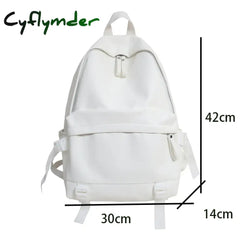 Cyflymder Woman Backpack Large Capacity Leather Rucksack Women’s Knapsack Travel Bagpacks School