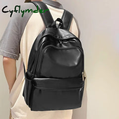 Cyflymder Woman Backpack New Leather Rucksack Women’s Knapsack Travel Bagpacks School Bags For