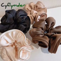 Cyflymder Woman Noble French Design Scrunchies Elastic Hairband Girls Rubber Band Lady Hair