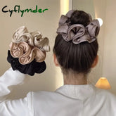 Cyflymder Woman Noble French Design Scrunchies Elastic Hairband Girls Rubber Band Lady Hair