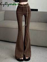 Woman Trousers Fluid High Waist Corduroy Flare Pants for Women Harajuku Slacks Comfortable Stretch Cotton Y2k Streetwear Vintage