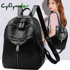 Cyflymder Women Backpack Designer High Quality Leather Bag Fashion School Bags Multifunction Large
