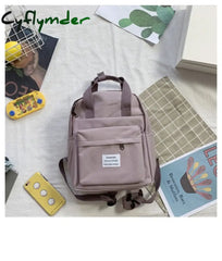 Cyflymder Women Backpack For Teenage Girls Summer New Fashion Female Casual School Students