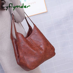 Cyflymder Women Bag Designers Pu Leather Handbags Shoulder Bags Female Luxury Top-Handle Fashion