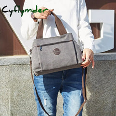 Cyflymder Women Bag Handbags Crossbody Canvas For Woman Big Shoulder Tote Female Lady Designer