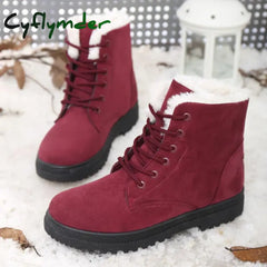 Cyflymder Women Boots Snow Plush Women Shoes Platform Boots For Women Fashion Keep Warm Women’s Boots Flat New Botas
