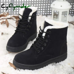 Cyflymder Women Boots Snow Plush Women Shoes Platform Boots For Women Fashion Keep Warm Women’s Boots Flat New Botas