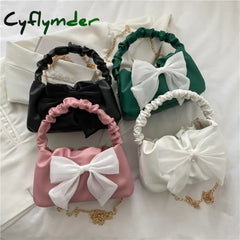 Women BowKnot Handbags Fashion Chain Shoulder Bags Messenger Bags PU Leather Bags