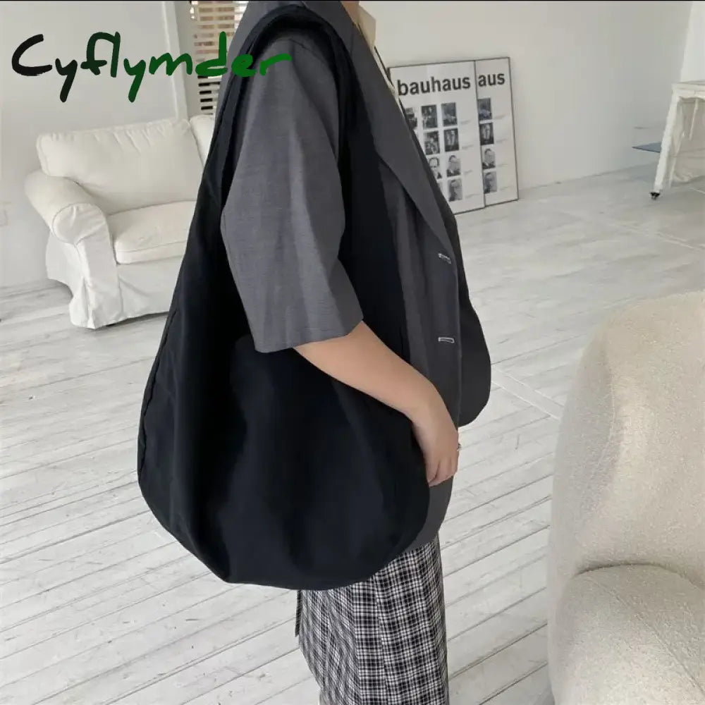 Women Canvas Crossbody Bag Oblique Cross Single Backpack Large Capacity Shoulder Bag Retro Dumpling Hobos Bag Shoulder Bag