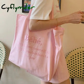 Cyflymder Women Canvas Shoulder Bag Four Colors Available Ladies Casual Handbag Tote Large Capacity