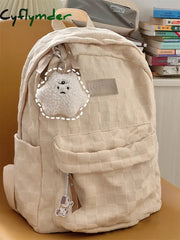 Cyflymder Women Cute Backpack Large Capacity Female Harajuku School Bag College Lady Kawaii Nylon Backpack Fashion Book