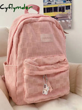 Cyflymder Women Cute Backpack Large Capacity Female Harajuku School Bag College Lady Kawaii Nylon Backpack Fashion Book