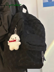 Cyflymder Women Cute Backpack Large Capacity Female Harajuku School Bag College Lady Kawaii Nylon Backpack Fashion Book