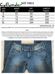 Cyflymder Women Flared Jeans Mid Waist Denim Pant Vintage Stretch 90S Streetwear Y2K Boot Cut