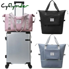 Cyflymder Women Foldable Large Capacity Gym Bags Shoulder Bag Training Travel Handle Handbag Yoga