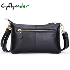 Cyflymder Women Genuine Leather Day Clutches Candy Color Shoulder Bags Women’s Fashion Crossbody