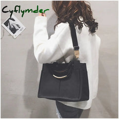 Cyflymder Women Handbag Korean School Simple Solid Color Casual Canvas Messenger Shoulder Bag Hot