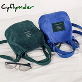 Cyflymder Women Little Corduroy Shoulder Bag Female New Small Canvas Handbag Totes Ladies Casual
