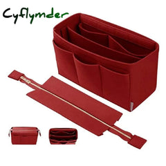 Cyflymder Women Make Up Organizer Felt Insert Bag For Handbag Travel Inner Purse Girl Portable