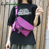 Cyflymder Women Messenger Bags Ins Fashion Solid Color Chest Bag Female Buckle Min Square Designer