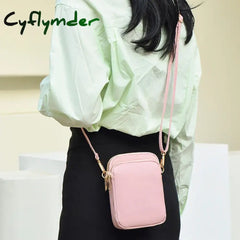 Cyflymder Women Mini Bag Crossbody Zipper Shoulder Bags Mobile Phone Purse Vertical Multifunctional